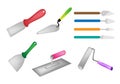 Colorful Illustration Set of Builders Tools Icon Royalty Free Stock Photo