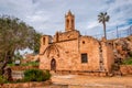 Colorful image of the ancient Ayia NAPA monastery in Ayia NAPA. Ayia NAPA, Cyprus Royalty Free Stock Photo