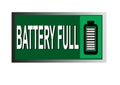 Colorful battery full image button web icon