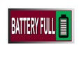 Colorful battery full image button web icon