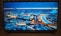 Colorful image of LED TV. Colorful image on the big TV screen Royalty Free Stock Photo