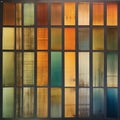 Nyon Orangeyellow: Industrial Paintings And Vibrant Glasswork Studies Royalty Free Stock Photo
