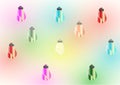 Colorful Incandescent light bulb abstract background Royalty Free Stock Photo