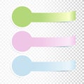 Colorful Incurved Banners Royalty Free Stock Photo