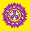 Colorful Indian pattern