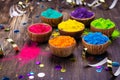 Colorful Indian powder paints