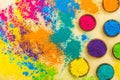 Colorful Indian powder paints