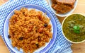 Sindhi Biryani platter Royalty Free Stock Photo