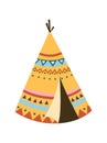 Colorful indian wigwam