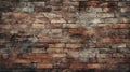 Brick wall background, bleak colors grunge texture or pattern for design. Generative ai