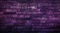 Brick wall background, dark purple grunge texture or pattern for design, backdrop. Generative ai Royalty Free Stock Photo