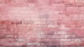 Brick wall background, light barbie pink grunge texture or pattern for design. Generative ai Royalty Free Stock Photo