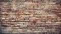 Old brick wall background, blonde colorful grunge texture or pattern for design. Generative ai Royalty Free Stock Photo