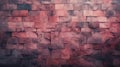 Old brick wall background, blush colorful grunge texture or pattern for design. Generative ai Royalty Free Stock Photo