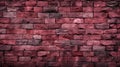 Old brick wall background, dark pink colors grunge texture or pattern for design. Generative ai Royalty Free Stock Photo