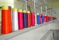 Colorful industrial sewing thread