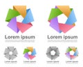 Colorful infinite loop icons Royalty Free Stock Photo