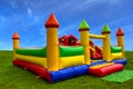 Colorful inflatable castle for a kids