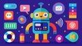 A colorful infographic displaying the different customization options available for smart toys such as motion
