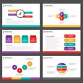 Colorful Infographic elements presentation template flat design set for brochure flyer leaflet marketing