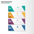 Colorful Infographic elements presentation templates flat design set for brochure flyer leaflet marketing Royalty Free Stock Photo