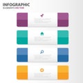 Colorful Infographic elements presentation templates flat design set for brochure flyer leaflet marketing