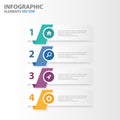 Colorful Infographic elements presentation templates flat design set for brochure flyer leaflet marketing