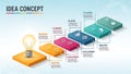 Idea Concept Infographic Template Royalty Free Stock Photo
