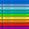 Colorful infographic template Royalty Free Stock Photo