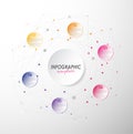 Colorful infographic template Royalty Free Stock Photo