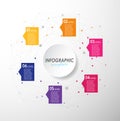 Colorful infographic template Royalty Free Stock Photo
