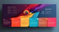 colorful infographic text box Royalty Free Stock Photo