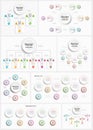 Colorful infographics collection, can be used for workflow layout, diagram, number options, web design Royalty Free Stock Photo