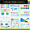 Colorful infographics set