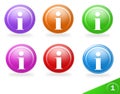 Colorful information icons Royalty Free Stock Photo