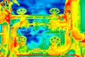 Colorful Infrared thermogram Royalty Free Stock Photo