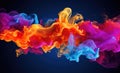 Colorful ink cloud underwater Royalty Free Stock Photo
