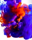 Colorful ink swirling in wate Royalty Free Stock Photo