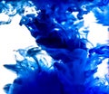 Colorful ink swirling in water Royalty Free Stock Photo