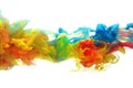 Colorful ink in water Royalty Free Stock Photo