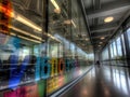 Colorful Innovation word on glass wall office interior Royalty Free Stock Photo