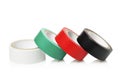 Colorful insulating tapes Royalty Free Stock Photo