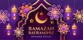 Colorful Islamic themed Ramadan banner