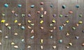 Colorful Isolated climbing wall