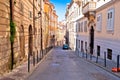 Colorful Italian narow street in Trieste view