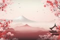 Colorful Japan day background. Generate Ai