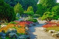 Colorful Japanese garden in Minnesota