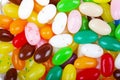 Colorful jelly bean candy background Royalty Free Stock Photo