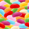 Colorful jelly beans seamless pattern.