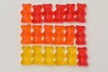 Colorful Jelly Bears Isolated